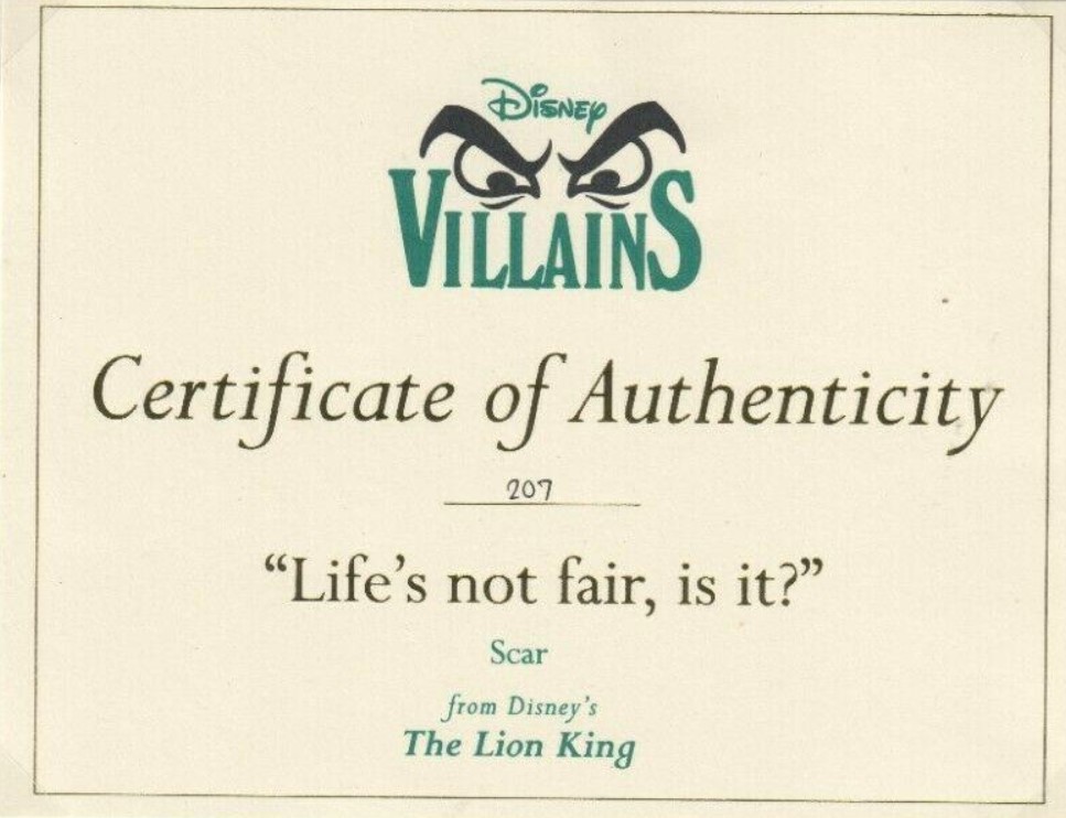 Life's Not Fair, Is It?