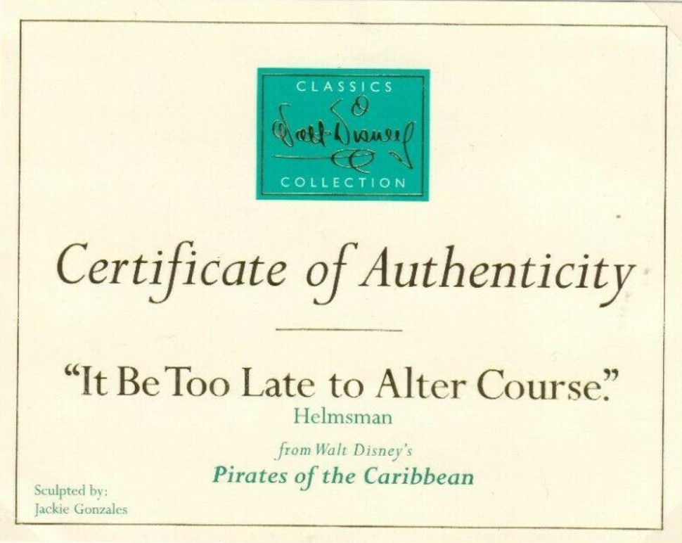 It Be Too Late To Alter Course...