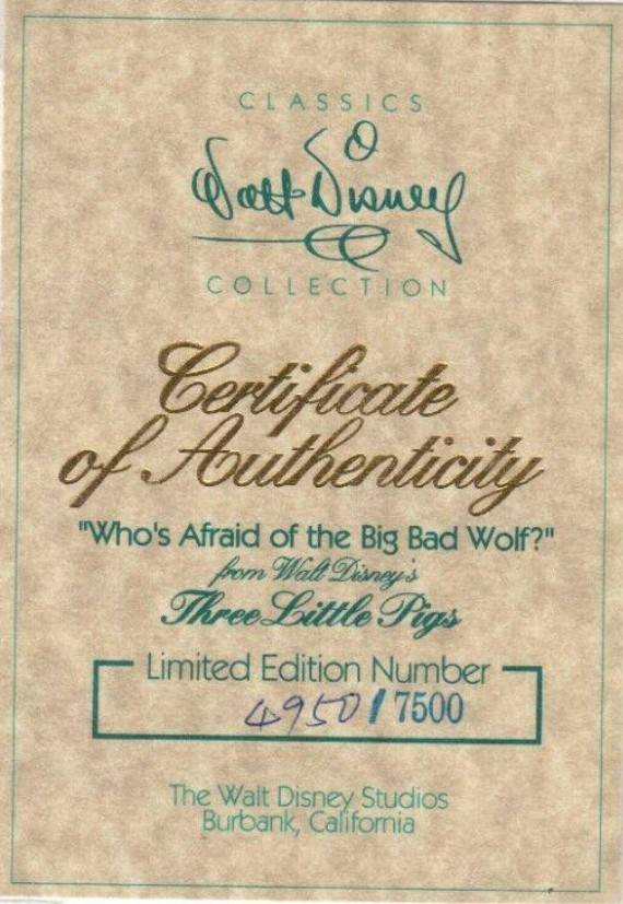 Who's Afraid
of the Big Bad Wolf?