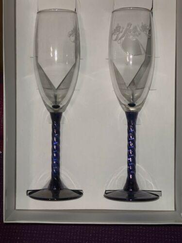 Champagne Flutes - Blue