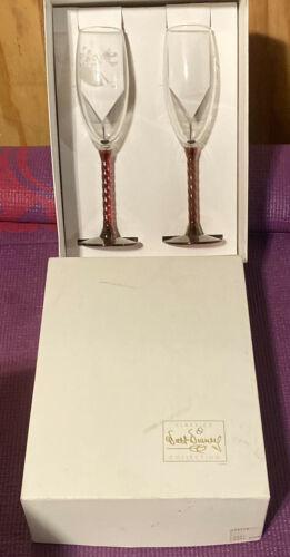 Champagne Flutes - Red