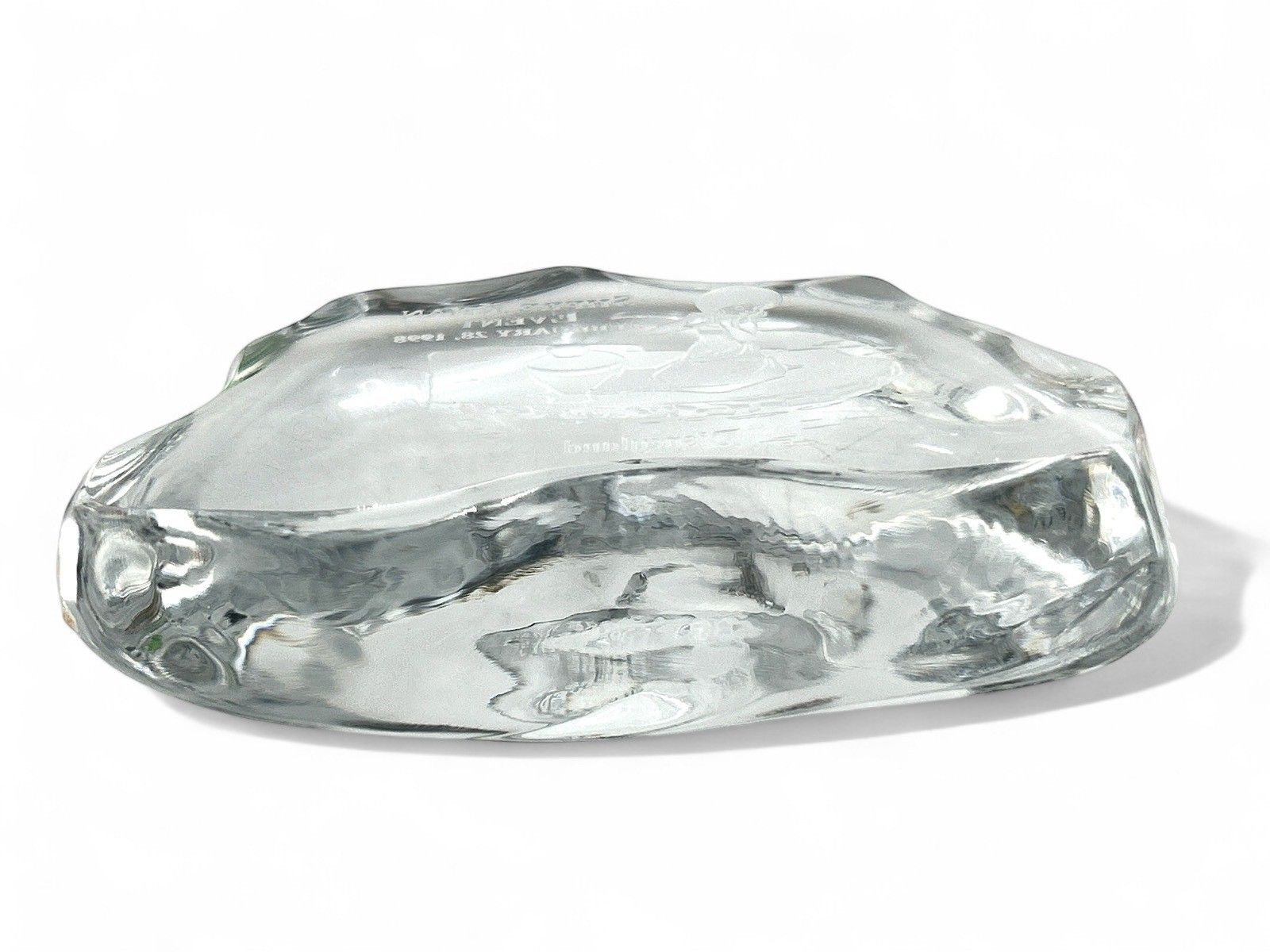 Village Girl Crystal Paperweight