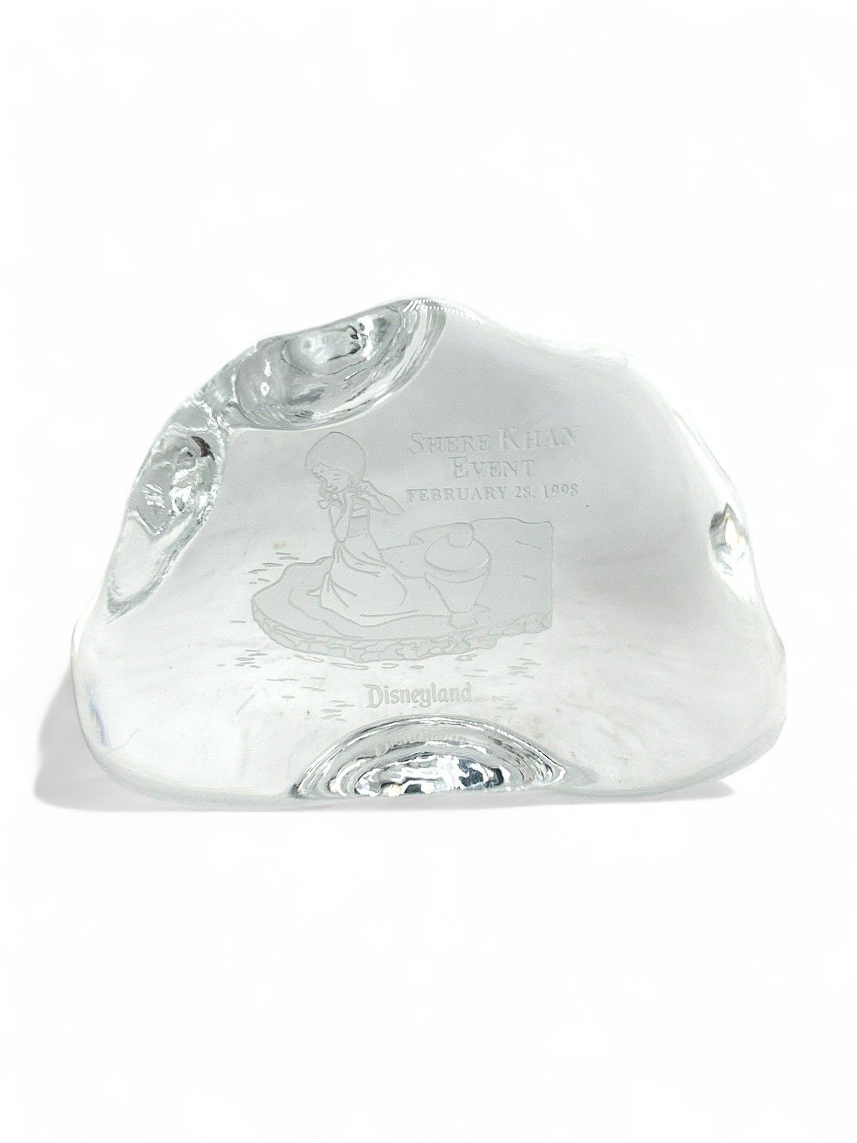 Village Girl Crystal Paperweight