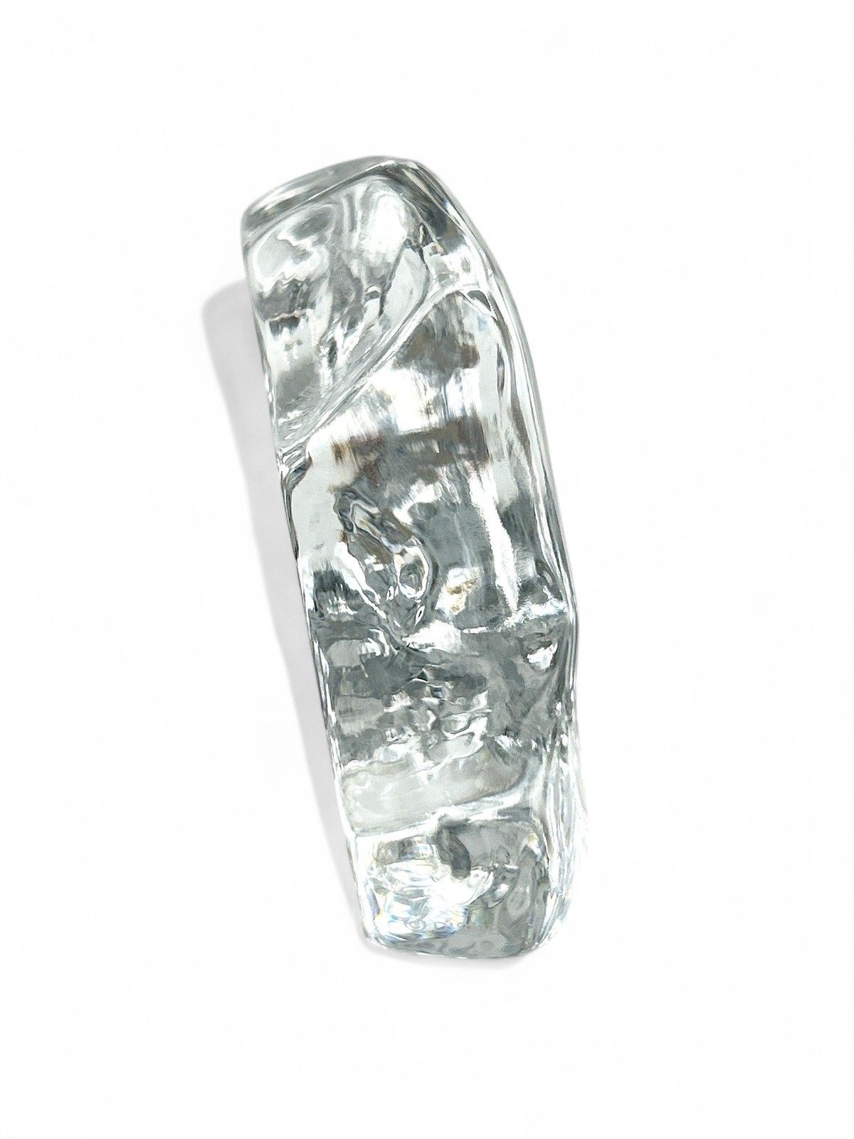 Village Girl Crystal Paperweight