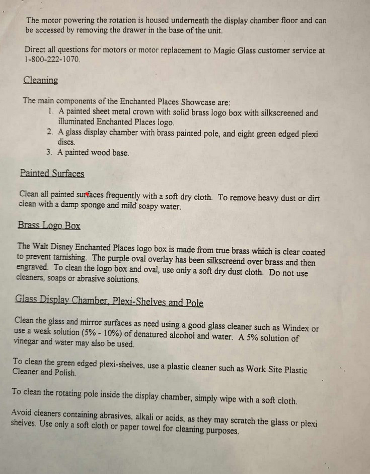 WDCC Display Case: Enchanted Places Rotating center