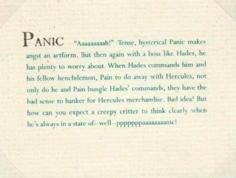 Panic
Miniature