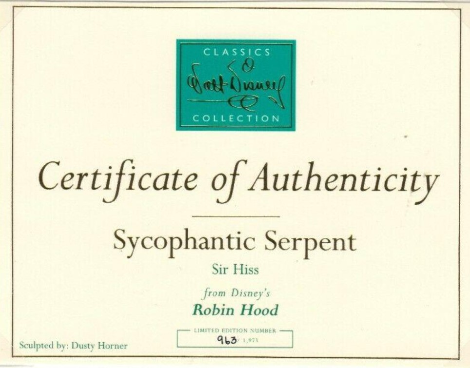 Preening Prince - Sycophantic Serpent